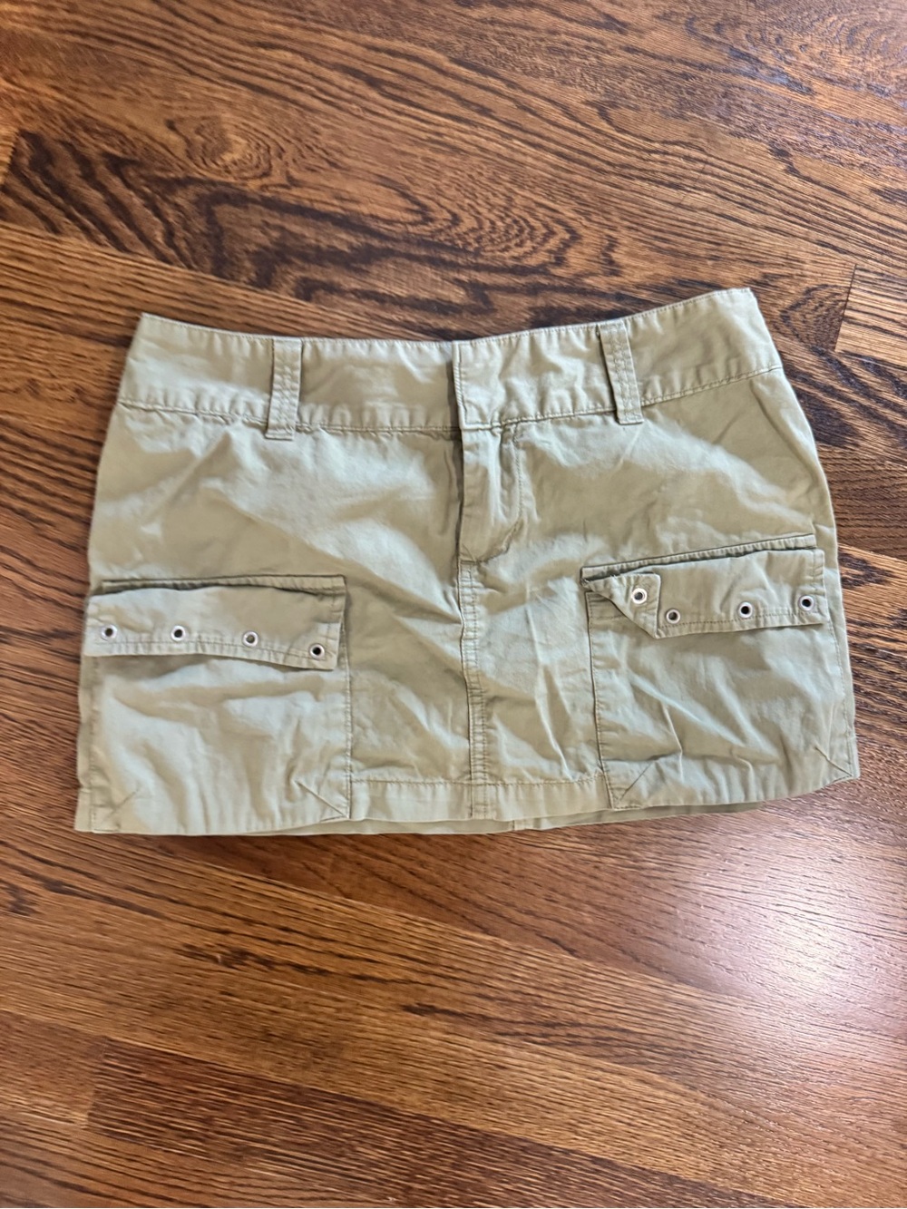 Ghanda Light Olive Cargo Mini Skort